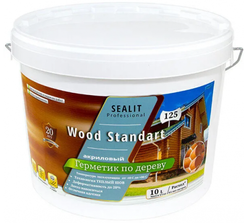 Купить ГЕРМЕТИК - Sealit Wood Standart для профессиональных работ с деревянными домами 5 л в Димитровграде, Ульяновская область